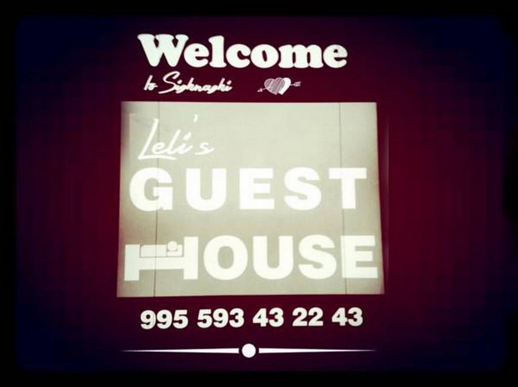 Lelis Guest House Signagi Exterior foto